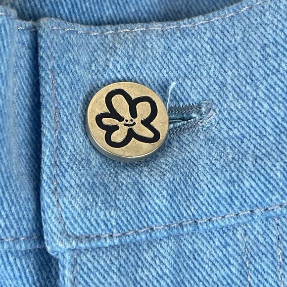 Marshall Columbia Disney Little Mermaid High Waisted Denim Embroidered Shorts S - Picture 7 of 16